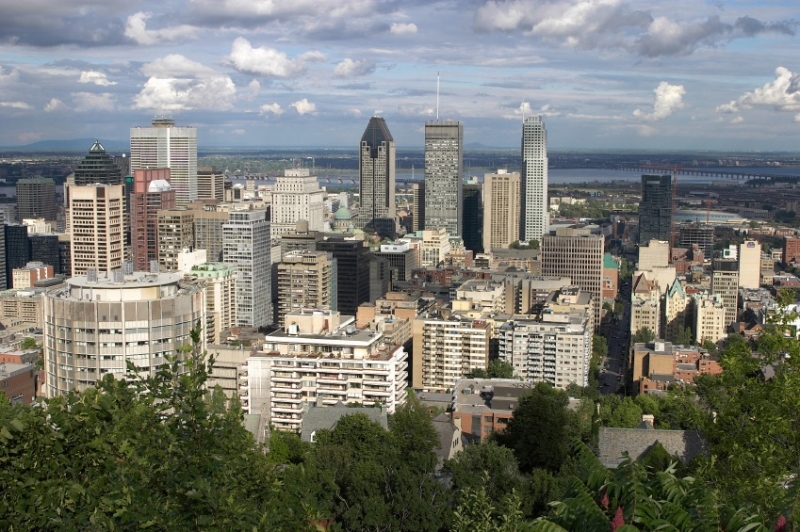 View of Montréal from Mont Royale