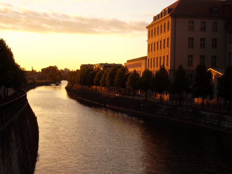 Sunset on the Spree River