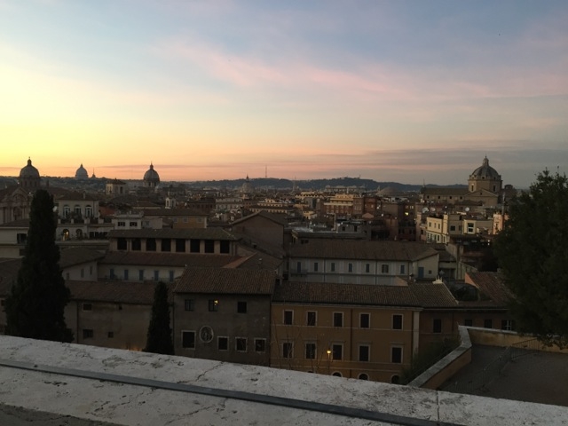 Sunset View of Rome from the Capitoline Musuem